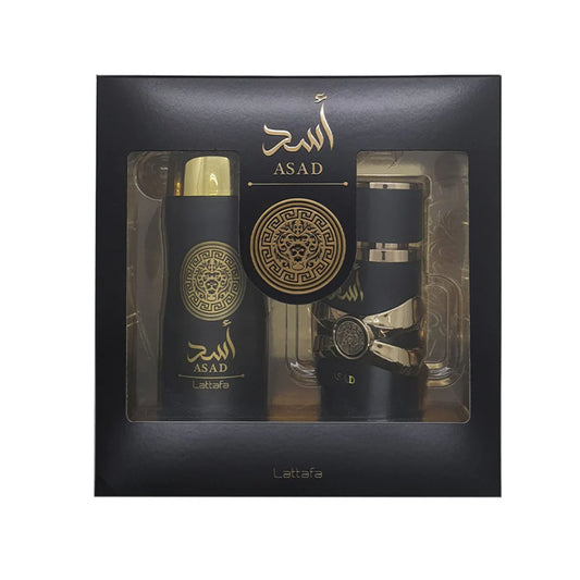 Estuche Lattafa Asad EDP 100ml + Deo Spray 200ml Hombre